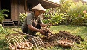 Cara Menanam Lengkuas di Pekarangan (Foto: AI)