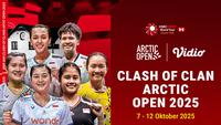 Link Live Streaming Badminton Arctic Open 2025: Eksklusif di Vidio