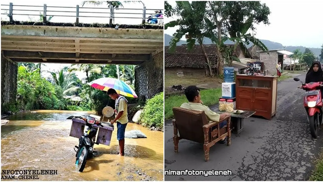 7 Potret Aksi yang Dilakukan di Tempat Tak Biasa Ini Bikin Geleng Kepala