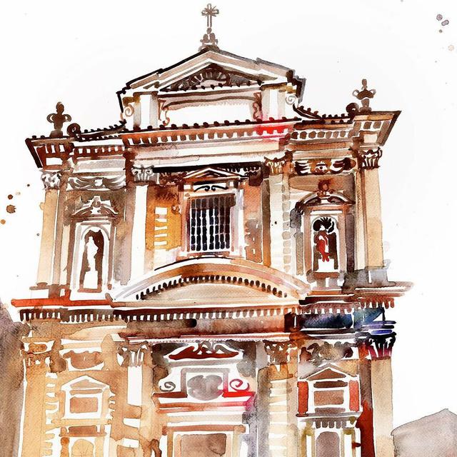 6 Potret Lukisan Negara Italia Ini Unik, Gambarkan Setiap Sudut Kotanya