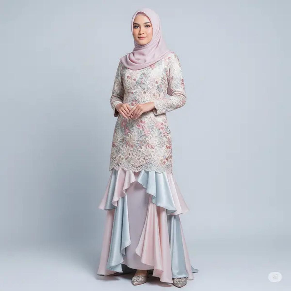 7 Pilihan Dress Brokat untuk Pengajian yang Memukau, Tampil Anggun dan Syar'i