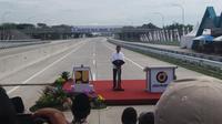 Jokowi meresmikan tol Sragen - Ngawi