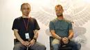 Jeffrey Sutorius (kanan) dan Chief Representatif Officer Casio Singapura Kazunori Yamagishi saat menghadiri peluncuran jam tangan edisi khusus G-SHOCK GA-400 Dash Berlin Edition, Jakarta, Minggu (15/3/2015). (Liputan6.com/Panji Diksana)