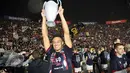 Bologna dipastikan dapat slot untuk tampil pada Liga Champions 2024-2025. Itu menjadi penantian panjang mereka setelah 60 tahun absen. (Michele Nucci/LaPresse via AP)