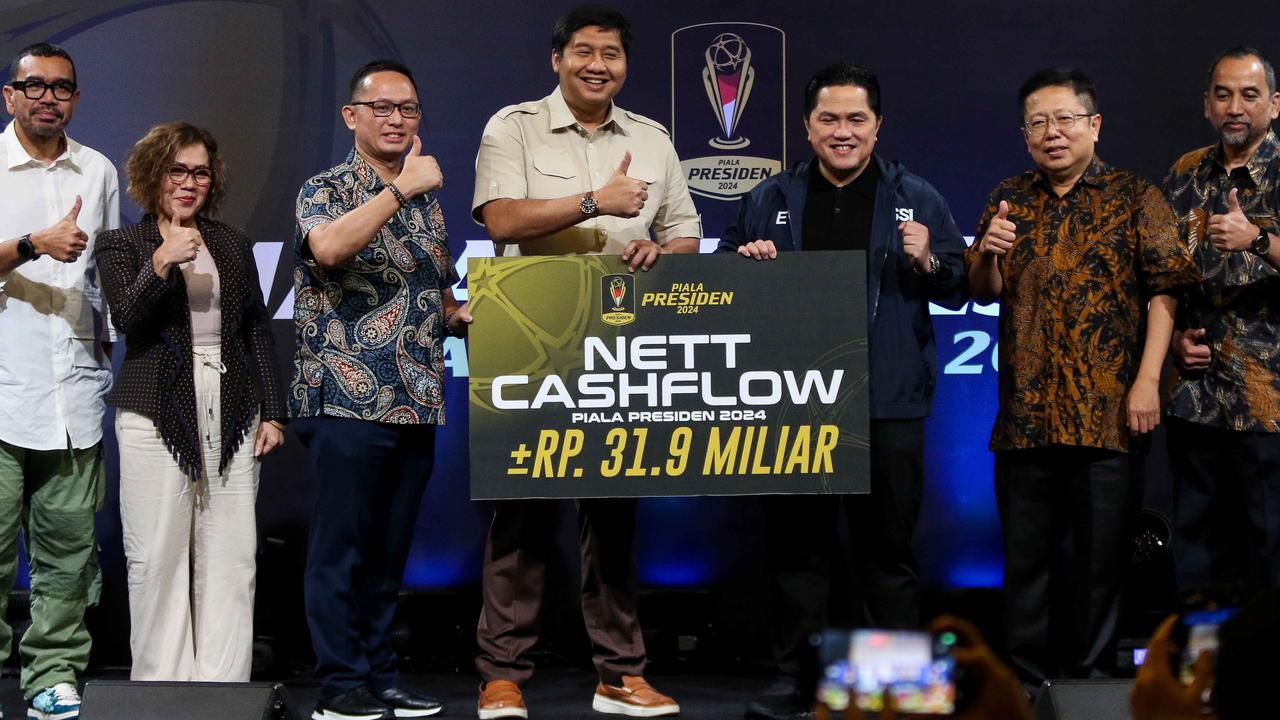 FOTO: Malam Apresiasi Piala Presiden 2024, PSSI Terima Dana Rp31,9 Miliar untuk Timnas Indonesia