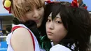 Karakter fantasi dari dunia anime menjadi nyata di Cosplay Festa TDC (Tokyo Dome City) di Tokyo pada tanggal 10 Januari 2015. (AFP Photo/Toshifumi Kitamura)