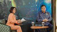 Menteri Koordinator Bidang Perekonomian Airlangga Hartarto dalam wawancara eksklusif dengan salah satu media, Senin (9/1/2023). Menko Airlangga menyebutkan Perppu Cipta Kerja dirilis untuk menghadapi ketidakpastian. (Dok&nbsp;Kemenko&nbsp;Perekonomian)