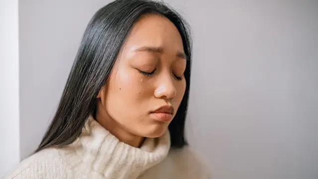 Ilustrasi menangis, sedih