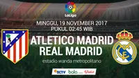 La Liga Atletico Madrid vs Real Madrid (Bola.com/Adreanus Titus)