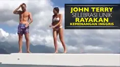 Video selebrasi unik John Terry dan Istri saat mereka liburan bersama untuk kememangan Inggris 2-1 atas Wales.