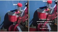 Video Mainan Anak di Sepeda Ini Gerak Sendiri saat Tengah Malam, Bikin Merinding (sumber: TikTok/@alifiatris)
