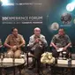 Executive Vice President, Global Affairs and Communities, Dassault Systèmes, Philippe Forestier (tengah), saat konferensi pers 3DExperience Forum Indonesia di Surabaya, Selasa (19/8/2017). (Liputan6.com/ Dian 