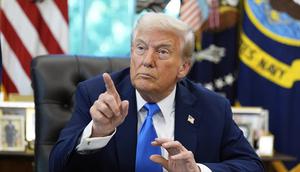 Presiden Amerika Serikat, Donald Trump, di Ruang Oval, Gedung Putih, pada 19 September 2025. (Dok. AP/Alex Brandon)