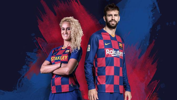 Jersey home Barcelona musim 2019-2020. (Bola.com/Dok. Barcelona)