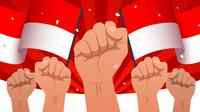 Ilustrasi nasionalisme. (Image by freepik)