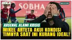 Mikel Arteta mengakui badai cedera Arsenal jauh dari ideal jelang leg kedua perempat final Liga Champions kontra Sporting CP di Emirates, Kamis (16/4/2026). Saka berpeluang tampil, namun kondisinya belum sepenuhnya fit.