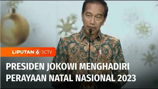 Belasan ribu jemaat mengikuti Perayaan Natal Nasional 2023, di Gereja Bethany Nginden, Surabaya, Jawa Timur. Perhelatan Natal Nasional ini juga dihadiri Presiden Joko Widodo yang didampingi sejumlah menteri.
