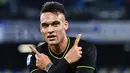 7. Lautaro Martinez (Inter Milan) - 11 Gol (2 Penalti). (AFP/Tiziana Fabi)