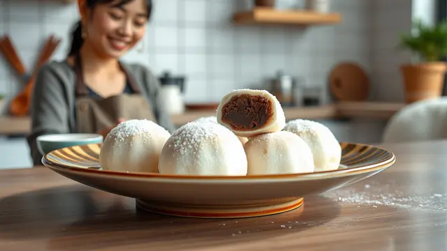 cara bikin mochi isi coklat