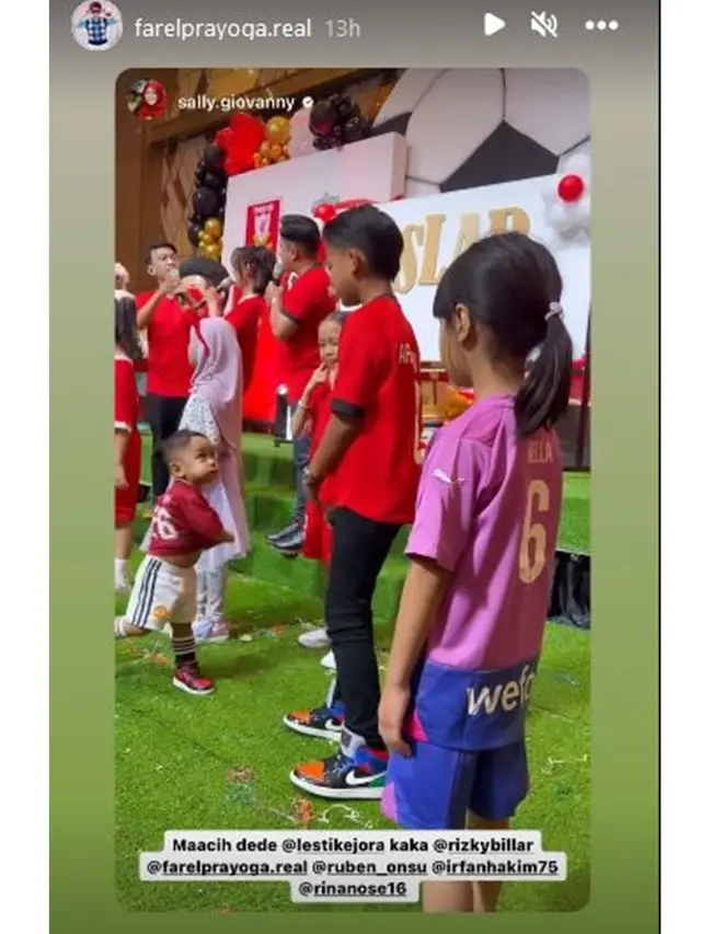 10 Potret Artis di Pesta Ultah Anak Lesti Kejora dan Rizky Billar, Bertabur Bintang