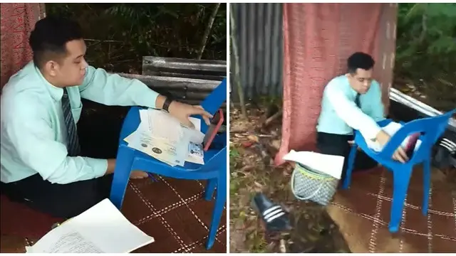Demi Bisa Wawancara, Kisah Pria Rela Tempuh 2 Jam Mendaki Bukit Ini Bikin Salut