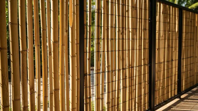 Model Pagar Kombinasi Bambu dan Kawat yang Tetap Estetik (AI)