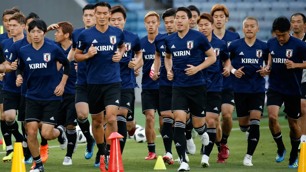 Intip Latihan Tim Samurai Biru Jelang Hadapi Ghana