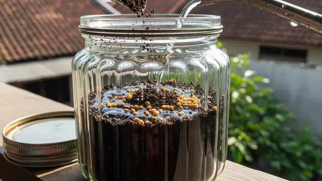 Cara Membuat Kebun Mini dari Toples Kue Bekas