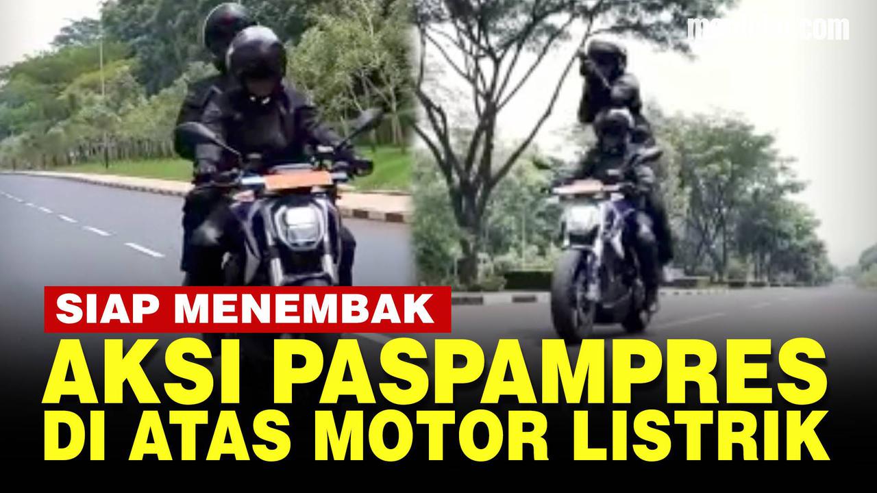VIDEO: Aksi Sangar Paspampres Bawa Senapan Jajal Motor Listrik Karya Peneliti NASA