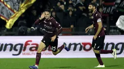 Salernitana unggul lebih dulu berkat Giulio Maggiore (53'). (Alessandro Garofalo/LaPresse via AP)