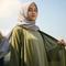Model Gamis Abaya Linen Adem Cocok untuk Cuaca Panas. Foto: Gemini