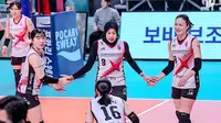 Megawati Hangestri saat tampil bersama&nbsp;Daejeon Red Sparks di Korean V-League 2024/2025. (dok. Instagram&nbsp;Daejeon Red Sparks)