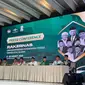 Konferensi pers Rapat Kerja Nasional (Rakernas) dan Konferensi Pendidikan Tinggi Nahdlatul Ulama, di Ballroom Hotel Santika Dyandra Medan (Reza Efendi/Liputan6.com)