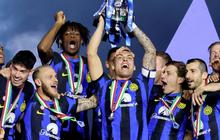 FOTO: Euforia Inter Milan Angkat Trofi Juara Piala Super Italia 2023/2024, Lautaro Martinez Memang Layak Jadi Pahlawan
