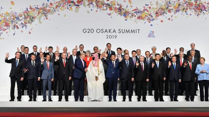 Presiden Jokowi dalam pelaksanaan Konferensi Tingkat Tinggi (KTT) G20 di Osaka, Jepang. (Biro Pers Istana)
