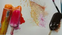 Cat Lukisan ini Terbuat dari Es Krim