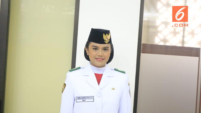 Calon Paskibraka Nasional 2019 dari Bali, I Dewa Agung Ayu Alamanda Diastara. (Foto: Liputan6.com/Ratu Annisaa Suryasumirat).