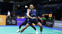 Pasangan ganda putra Indonesia, Fajar Alfian/Muhammad Rian Ardianto, melewati adangan pertama pada Kejuaraan Bulutangkis Asia 2023. (PBSI)