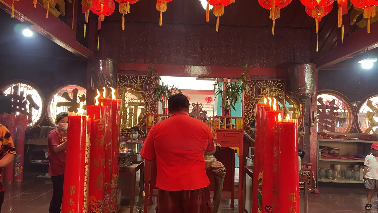 Suasana Wihara Dharma Bakti, Petak Sembilan, Glodok, Jakarta Barat saat Imlek 2023