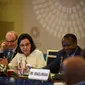 Sri Mulyani pada rangkaian Pertemuan Tahunan IMF-Bank Dunia 2018 di Bali. Dok: am2018bali.go.id