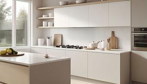 Model Kitchen Set Minimalis Mewah by Meta AI