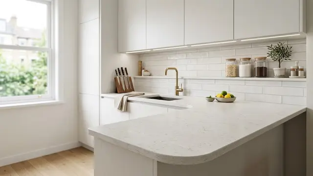 Countertop Dapur dari Solid Surface