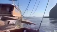 Dua Kapal Tabrakan di Selat Padar Labuan Bajo