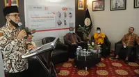 Ketua Umum Apkasi, Abdullah Azwar Anas saat membuka kegiatan Webinar Apkasi Pemilihan Serentak 2020, di Jakarta, Selasa (30/6/2020). (Istimewa)
