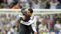 Cristiano Ronaldo dan Carlo Ancelotti (Javier Soriano/AFP)