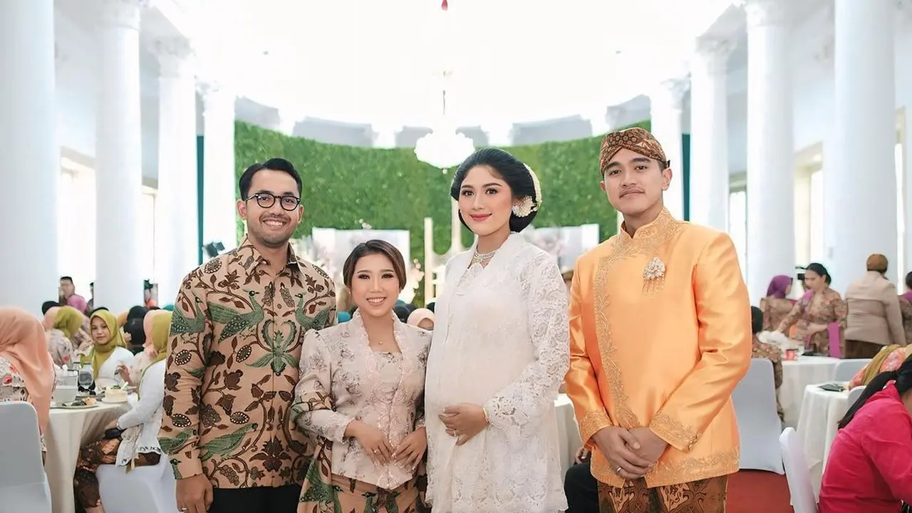 Pesona Glowing Bumil Erina Gudono Kenakan 3 Kebaya Berbeda di Acara Tasyakuran 7 Bulan Kehamilannya