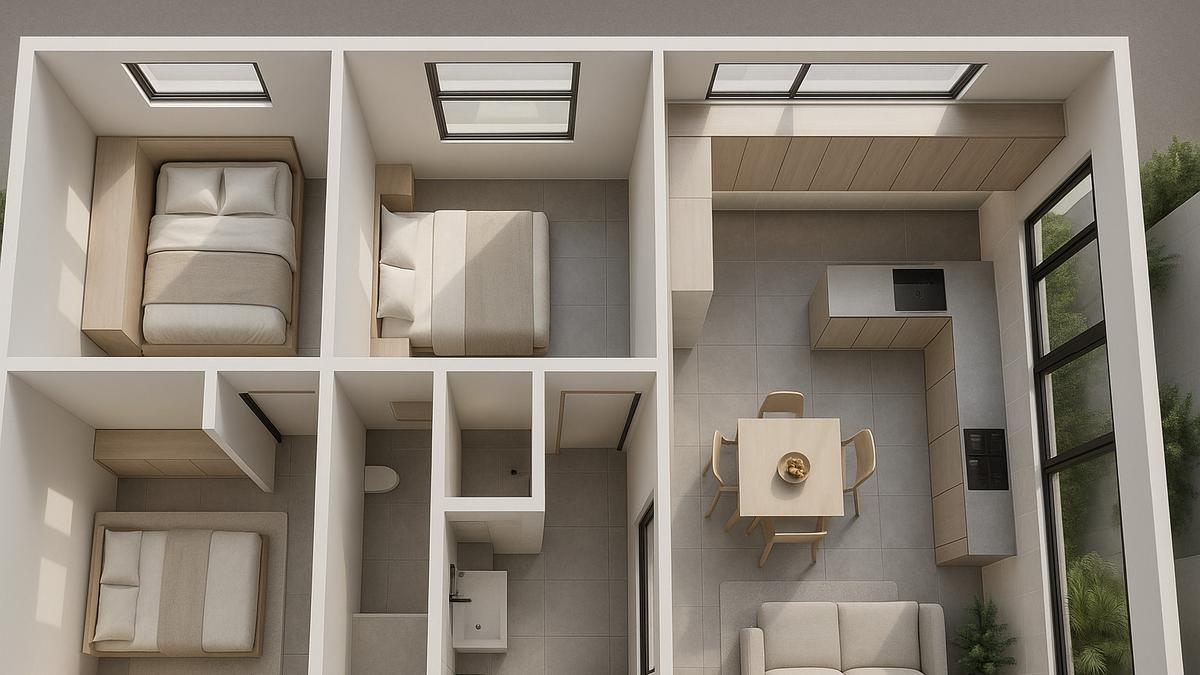 7 Model Desain Rumah 6x12 Tiga Kamar, Nyaman dan Fungsional untuk Keluarga Modern