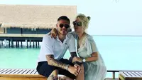 Mauro Icardi dengan Wanda Nara sedang berlibur. (instagram.com/mauroicardi).