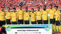 Semen Padang sebelum pertandingan kontra Bali United, Kamis (4/5/2017). (Bola.com/Muhammad Qomarudin)