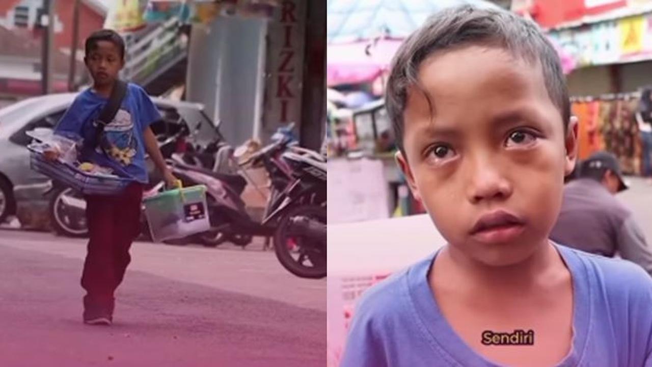 Perjuangan Bocah Yatim Ditinggal Pergi Ibu, Sesenggukan Curhat Tiap Hari Jualan Kue Demi Sambung Hidup